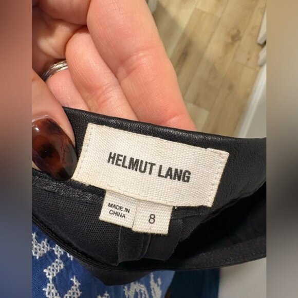 HELMUT LANG LAMB LEATHER PANTS - Size 8 - Picture 6 of 13